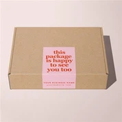 etikèt sou bwat sou papye